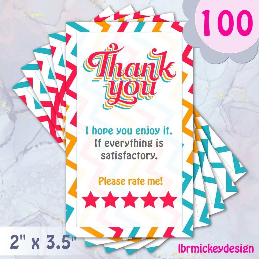 100 Thank You Cards